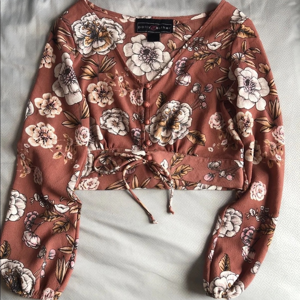 Floral crop top